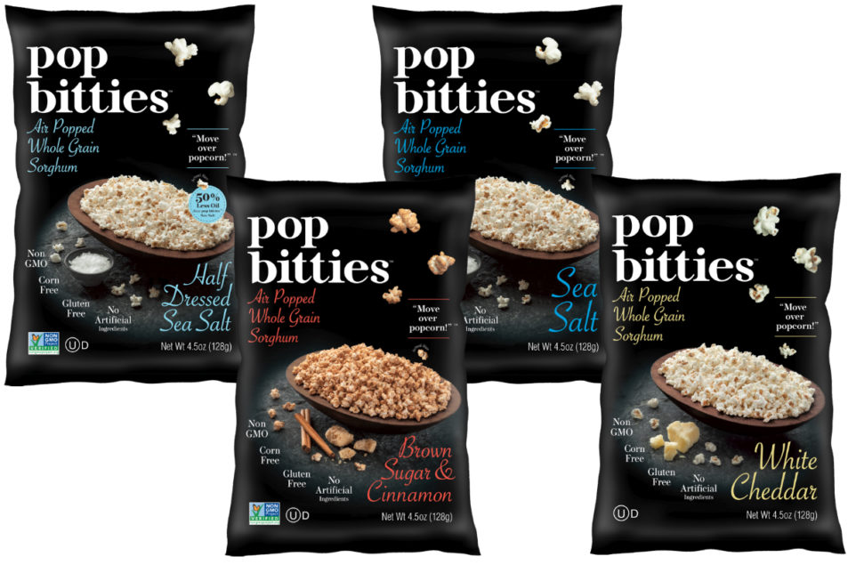 Pop Bitties debuts air popped whole grain sorghum snack | 2020-01-17