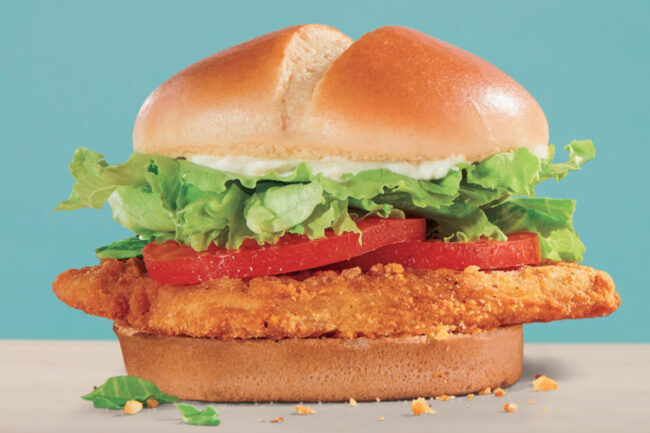 Jack in the Box Unchicken Sandwich