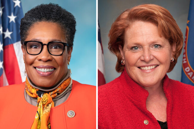 Representative Marcia L. Fudge of Ohio and former Senator Heidi Heitkamp