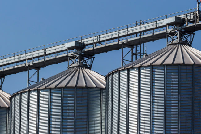 Corn silos