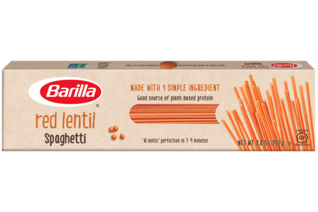 Barilla red lentil spaghetti