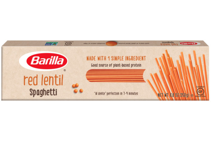 Barilla adds red lentil spaghetti to pasta line, 2020-03-05