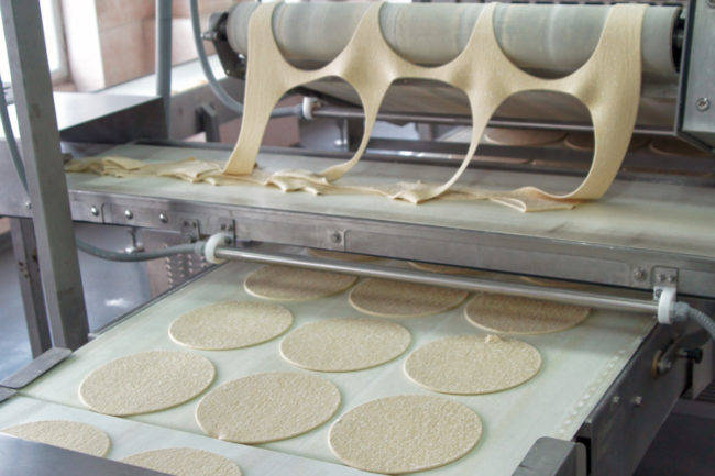 Tortilla production line
