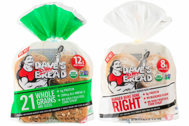 Dave's Killer Bread organic burger buns