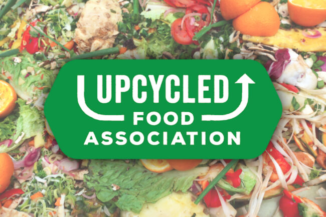 Upcycled Food Association logo and food waste