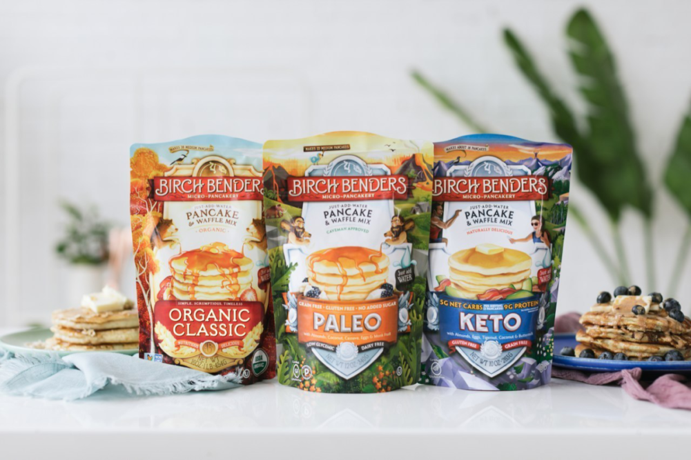 Birch Benders' classic, paleo and keto pancake mixes