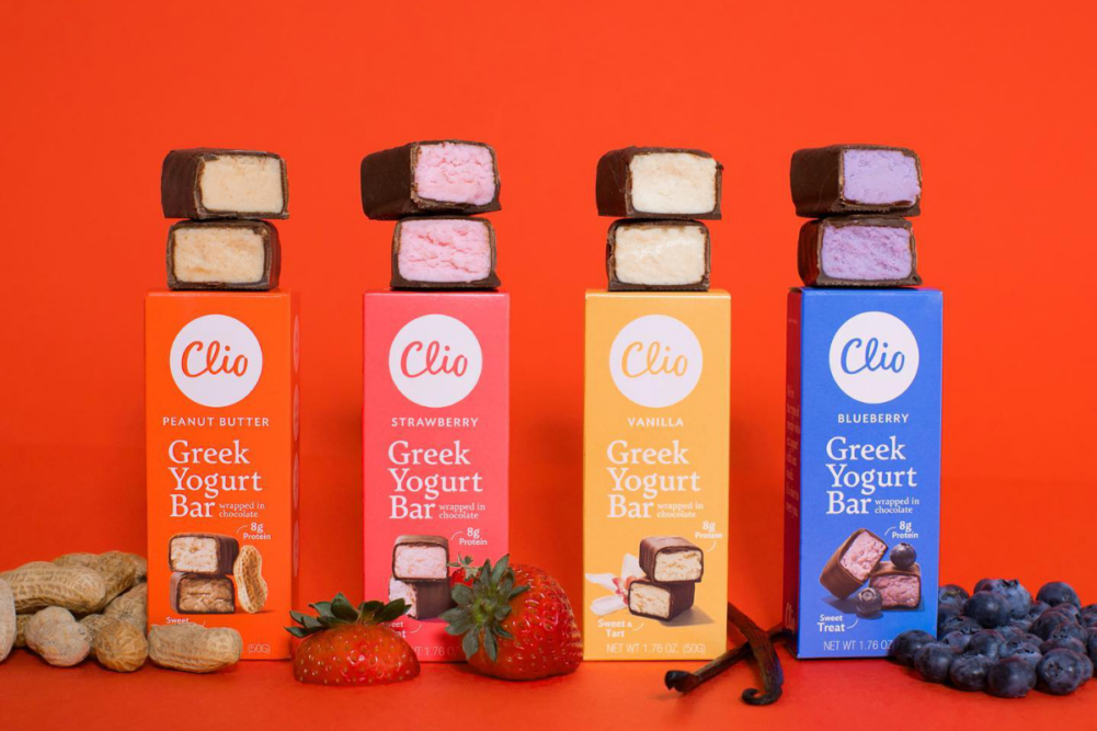 Yogurt bars from Clio Snacks