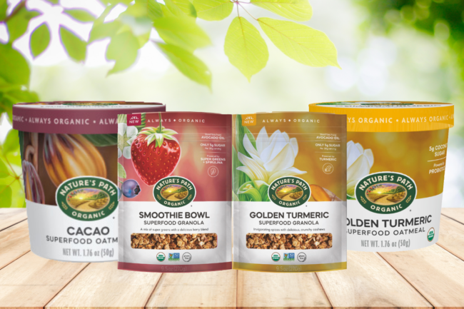 Nature's Path Superfood oatmeal and granola products