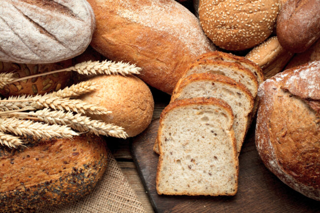 Pile of various bread