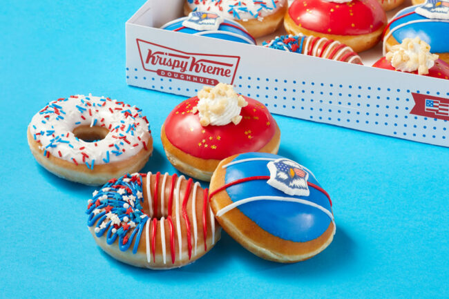 Krispy Kreme Fourth of July donuts