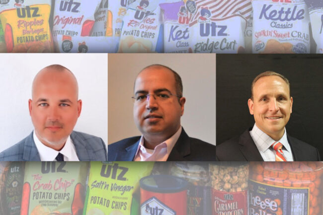 Cary Devore, Ajay Kataria and Jim Sponaugle, Utz Brands