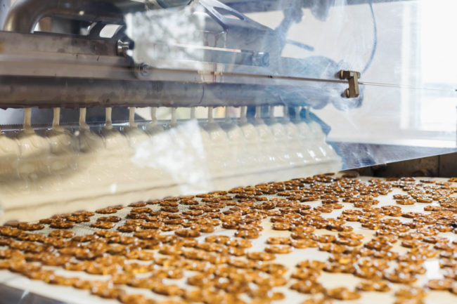 Wolfgang Confectioners chocolate-covered pretzels production line