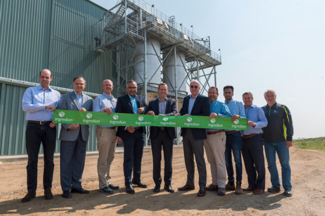 Ribbon cutting at Ingredion facility in Vanscoy, Sask.