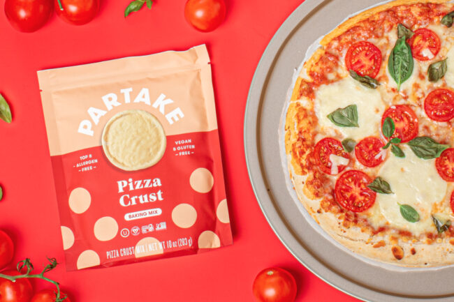 Partake Foods pizza crust baking mix