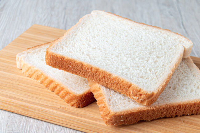 White bread slices