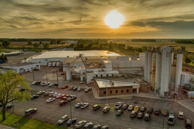 Mennel Milling facilities in Caledonia, Ohio.