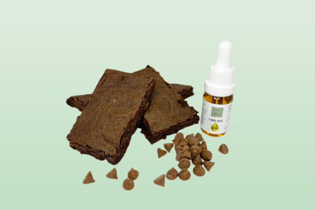 CBD oil and brownies