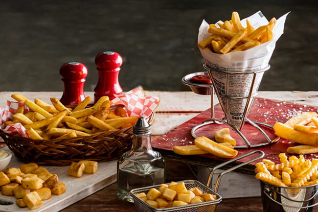 McCain Foods products, French fries, tater tots.