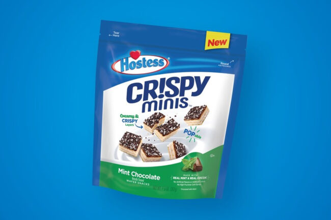 Hostess Cr!spy Minis mint chocolate flavor