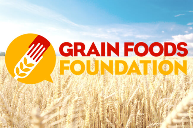 Grain Foods Foundation logo, wheat field