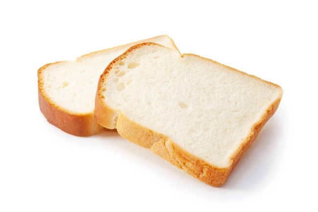 White bread slices