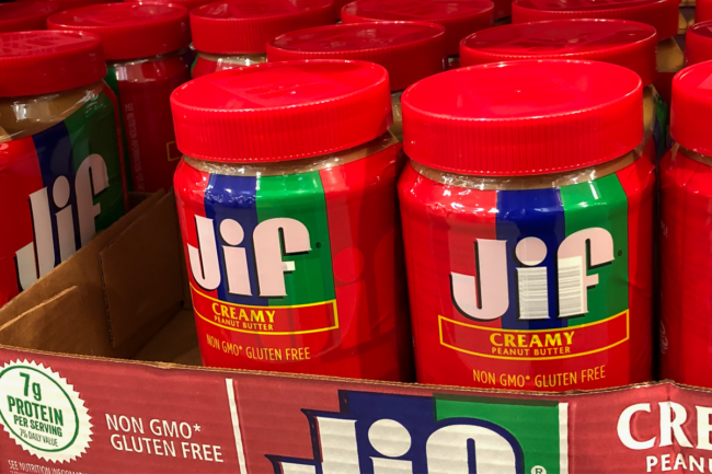 Jif peanut butter