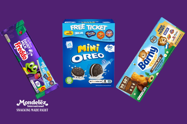 Mondelez International QR code snacks