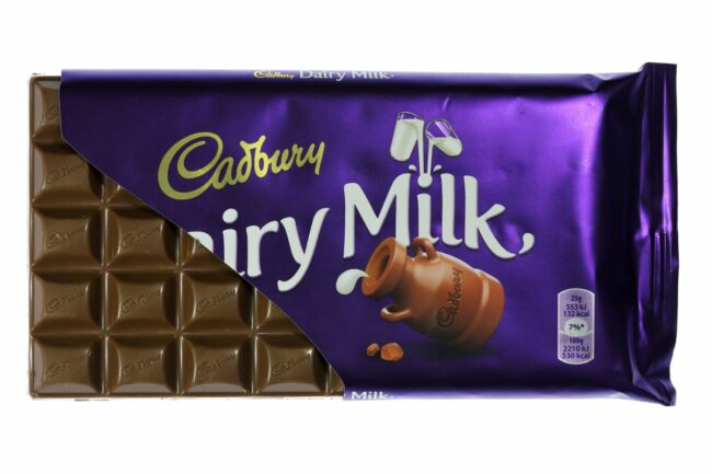 Cadbury chocolate bar