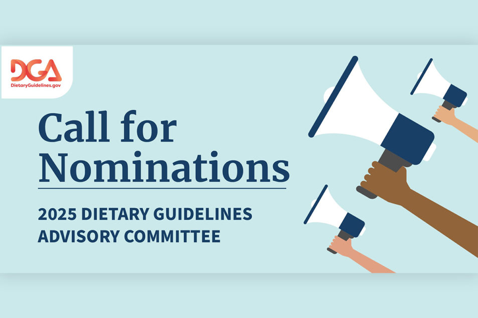 USDA seeks nominations for 2025 Dietary Guidelines committee Baking