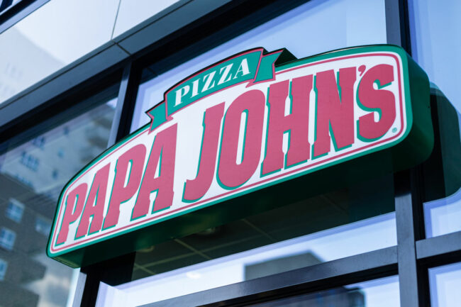 Papa John's sign