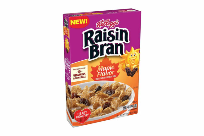 Raisin Bran Maple Flavor cereal