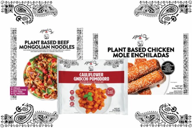 Assortment of Tattooed Chef frozen food options