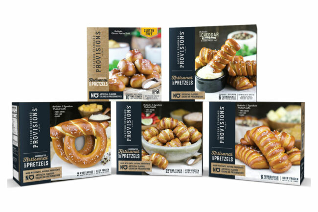 Assortment of Eastern Standard Pretzel products. 