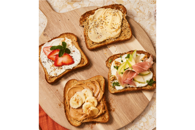 Assortment of Equii toasts. 