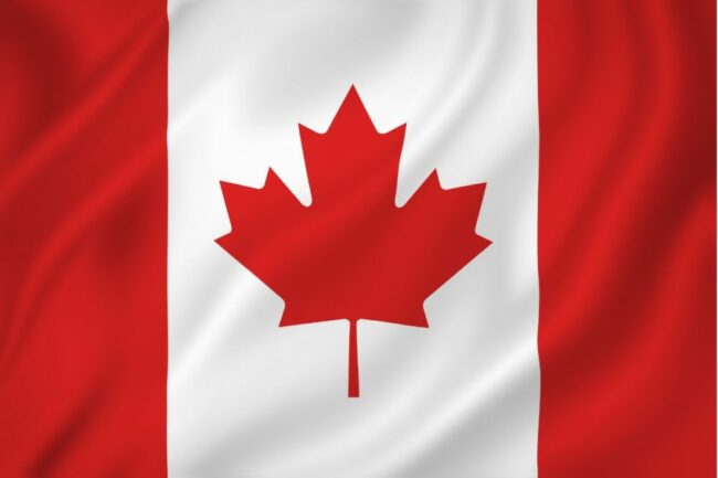 Candian flag. 