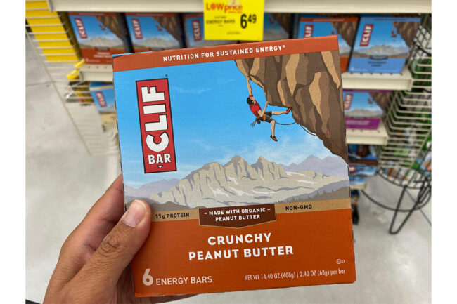 Box of Clif Bars. 