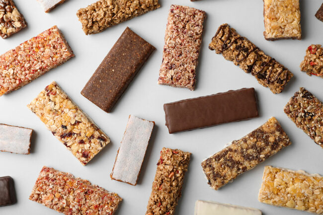 Assortment of bars. 