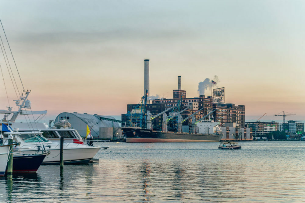 US Port of Baltimore.