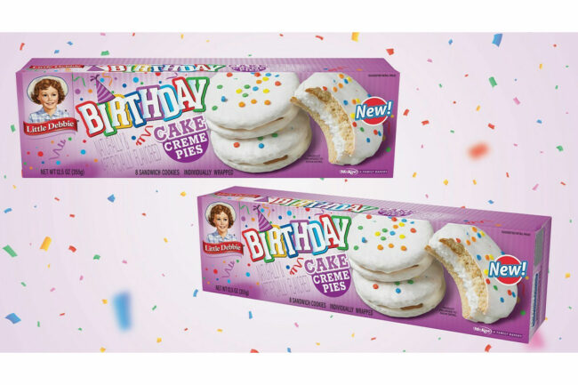 Little Debbie Birthday Cake Creme Pies.