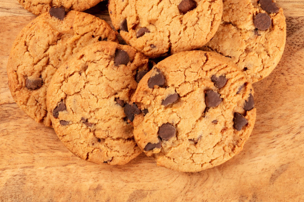 Gluten free chocolate chip cookies.