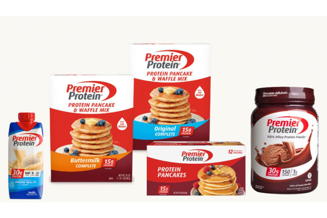 Premier Protein breakfast offerings.