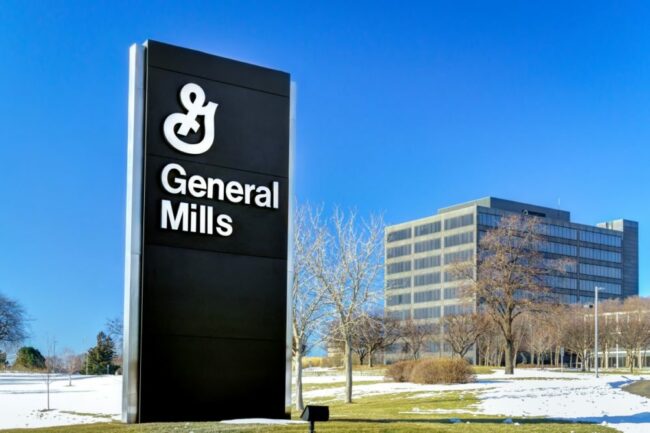 General Mills HQ on sunny winter day. 