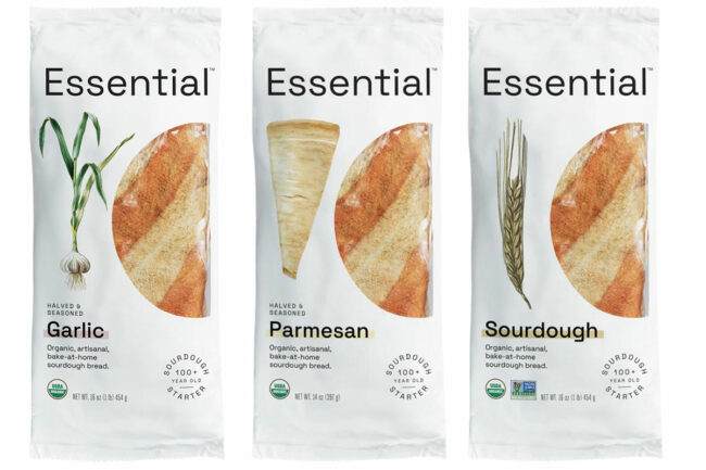 Assortment of Essential Bread organic baking kits. 