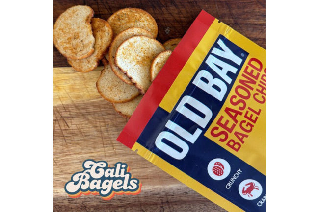 Old Bay Bagel Chips by CaliBagels.