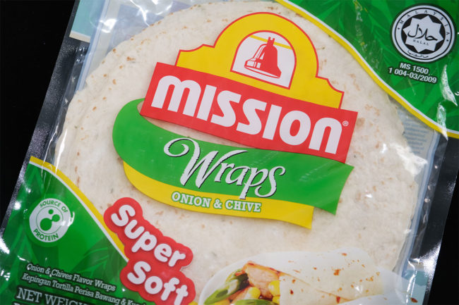 Onion & Chive Mission Tortillas by Gruma.