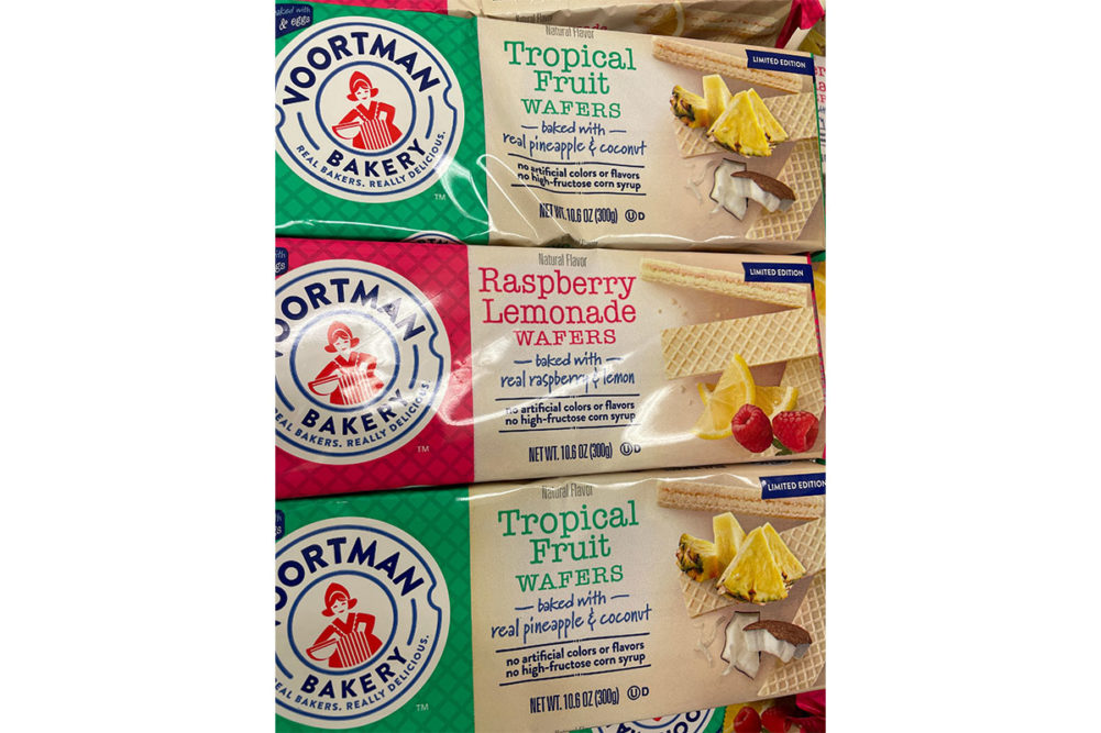 Assortment of Voortman Bakery wafers. 