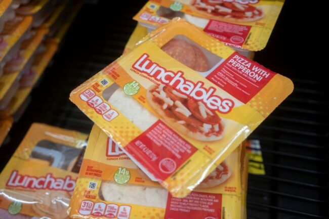 Assortment of Kraft Heinz Lunchables. 