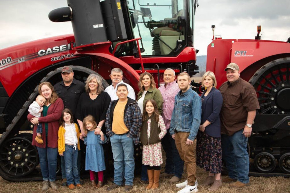 The Ralston family from Arkansas poses for the camera. 