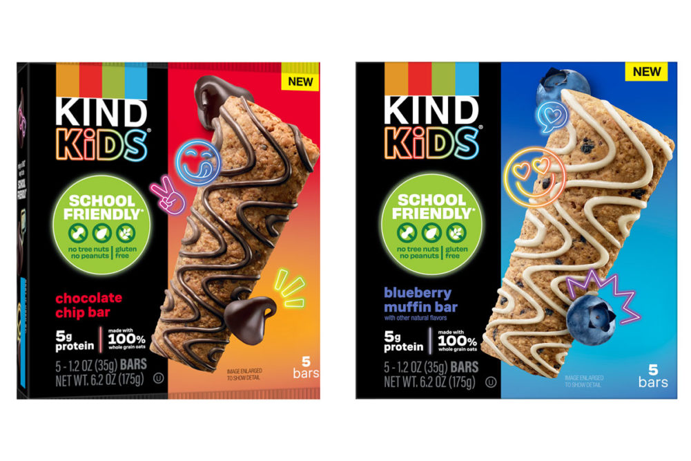 Boxes of Kind Kids Bars.