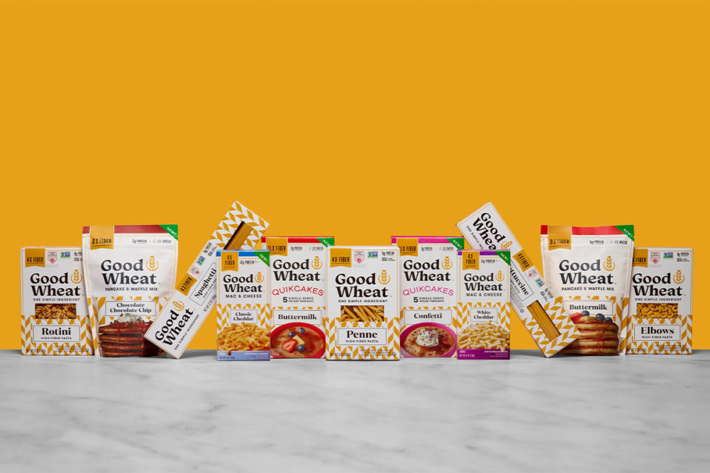 Product shot of GoodWheat pastas. 